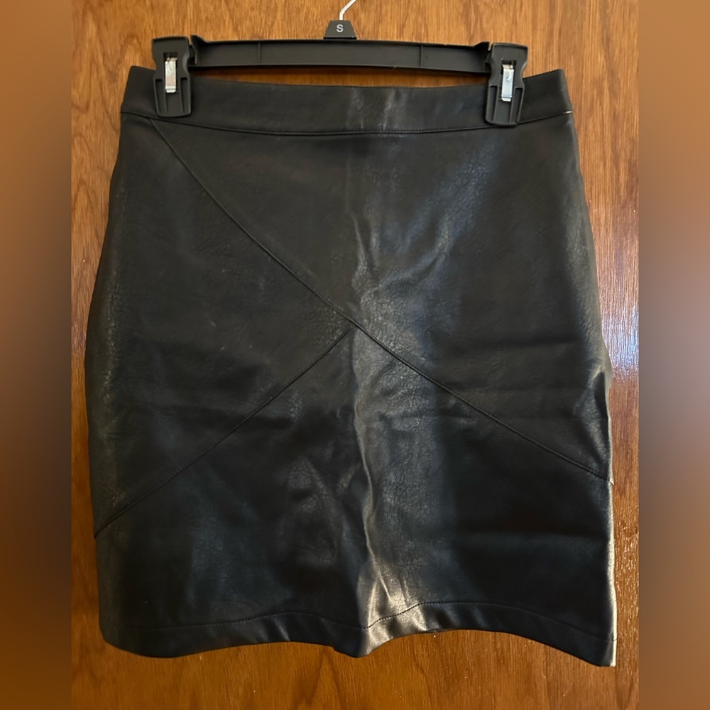 Faux leather skirt, size S, worn once